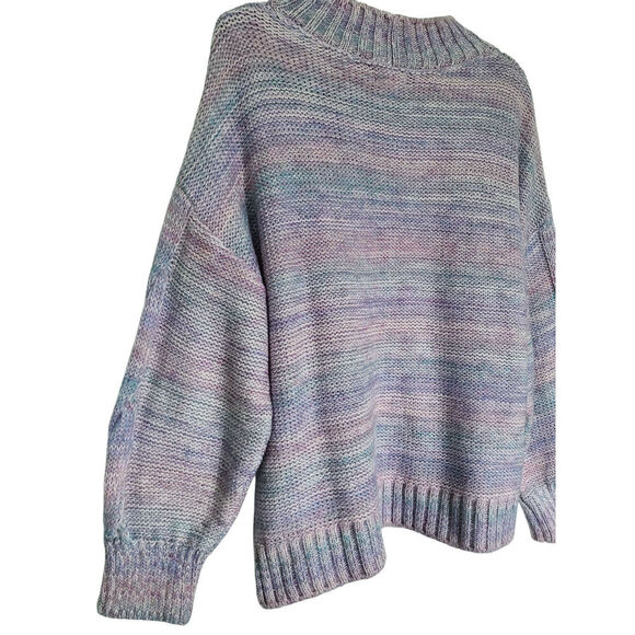 Anthropologie Maeve Rachel Textured Knit Sweater Size XL Lavender - Picture 7 of 8